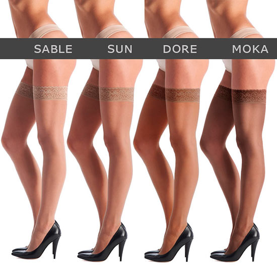 Medias Ligas Invisible Stay Up - Chic Up 15