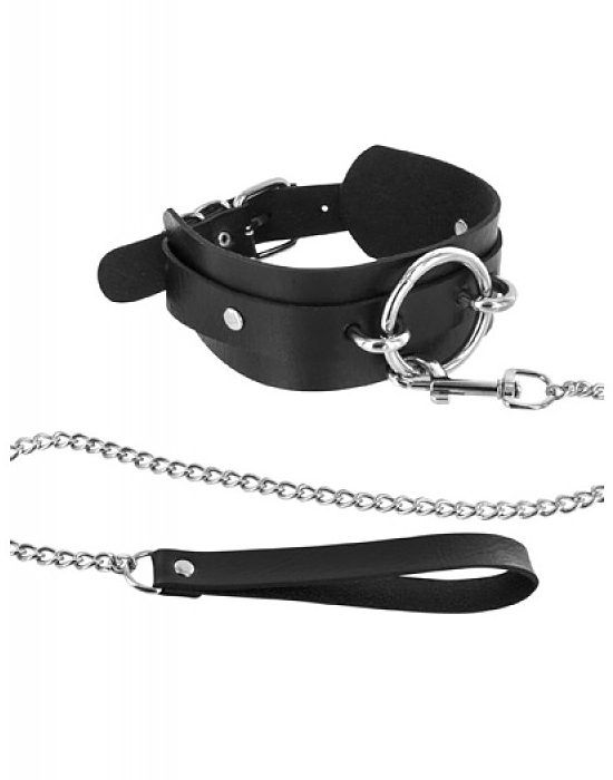 Collar With Leash - 4.5cm