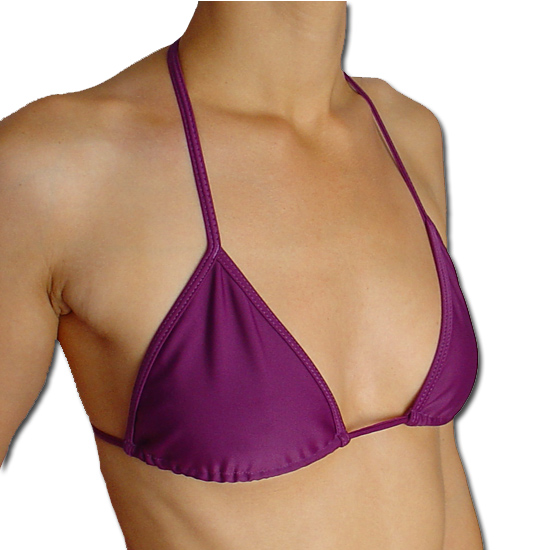 Brazilian Medium Bikini Top - Plum